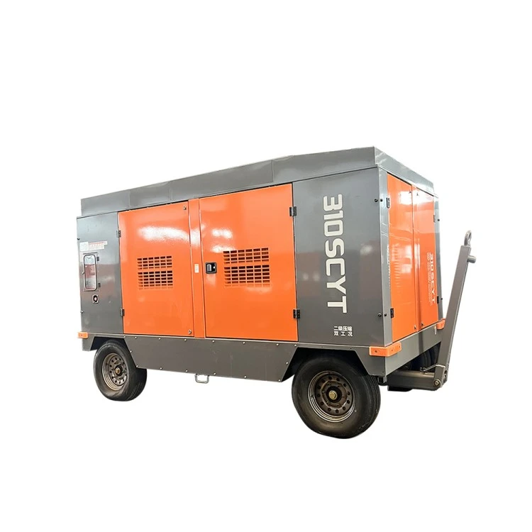 Máy nén khí trục vít Diesel di động cho giàn khoan nước