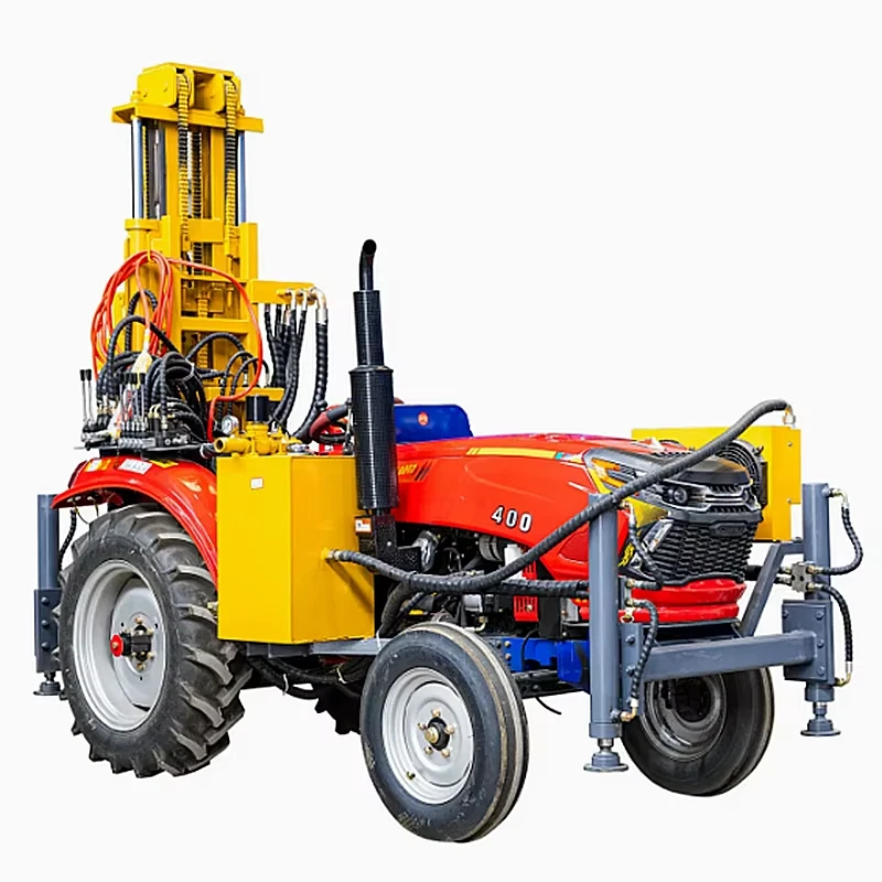 Máy khoan giếng nước khí nén gắn trên máy kéo